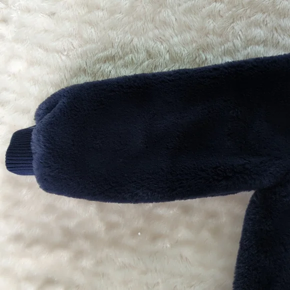 GYMBOREE | Faux Fur Navy Jacket - Picture 11 of 12